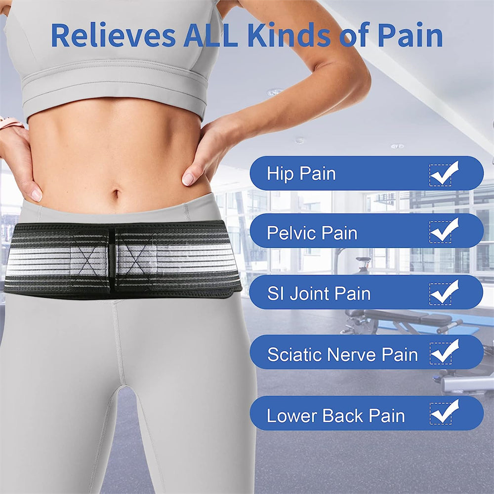 Sacroiliac SI Joint Hip Belt for Sciatica Hip Lower Back Pain Relief